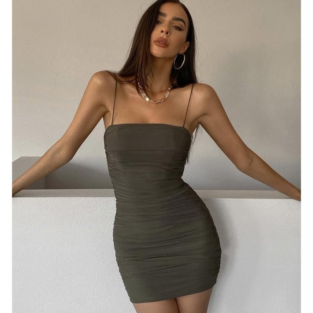 Princess Polly Tara Green Mini Dress Sz 4